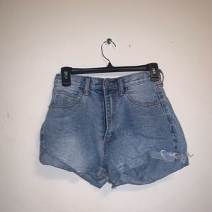 Denim shorts